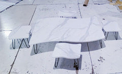 Flower-Shaped Coffee Table Set – 3 Piece